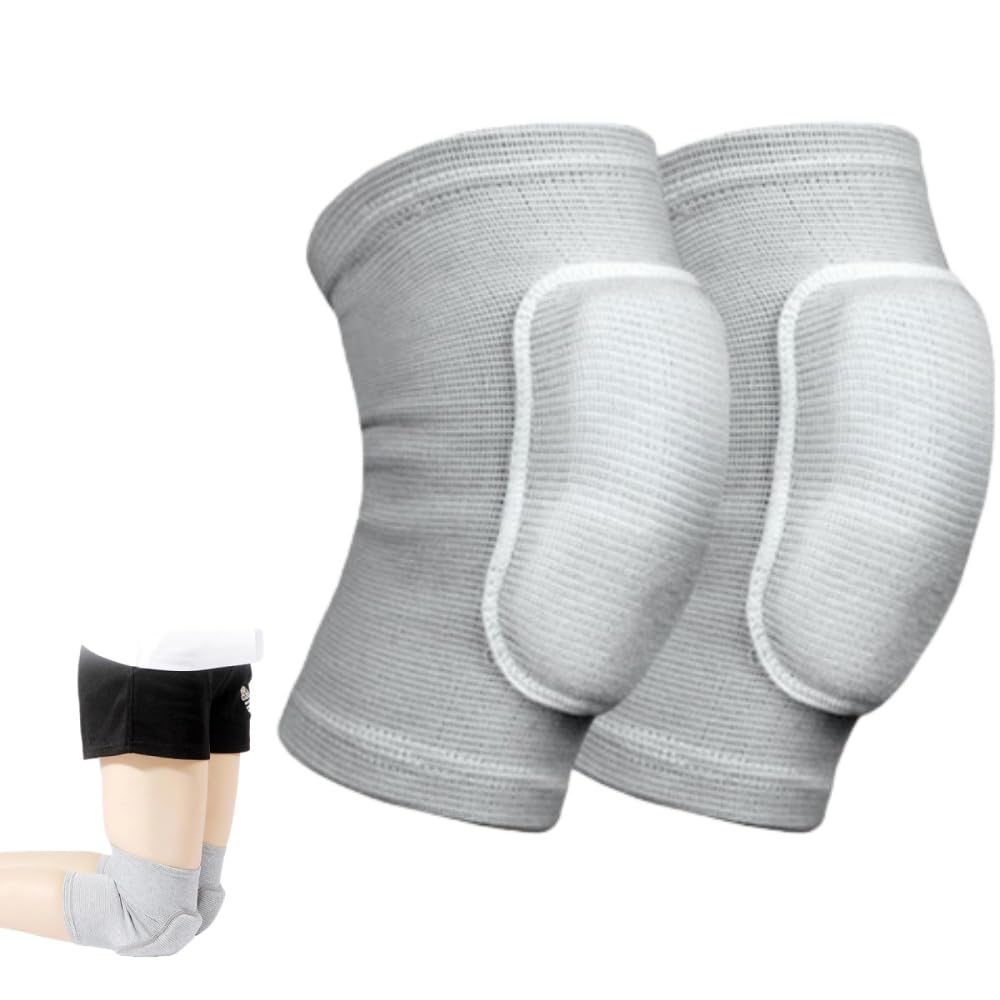 AkNebriax Gray Knee Pads, For Work, Volleyball, Knee Supporter, Knee Pad, Breathable, Double Knee