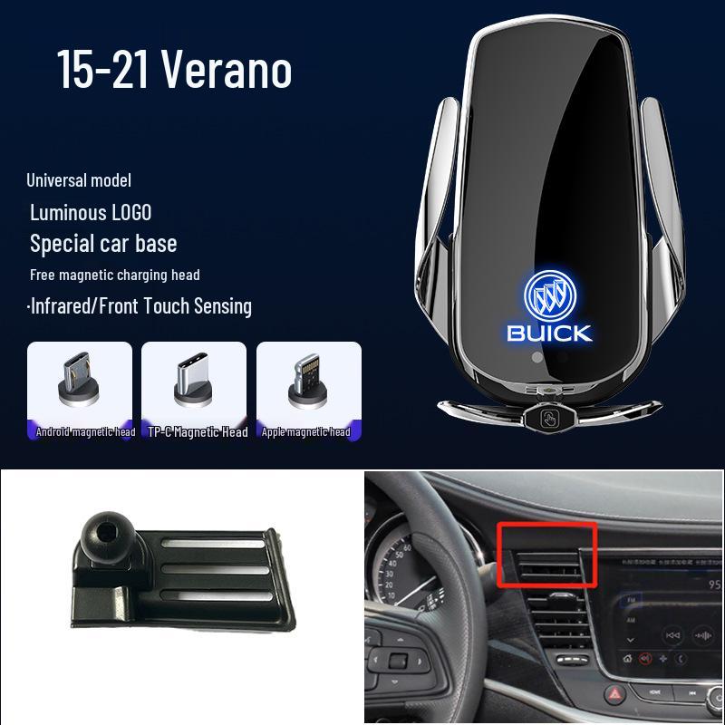 Magnetyczny Bezprzewodowy Szybki Ładowarka Uchwyt na Telefon Samochodowy do Buick GL8/Excelle/Regal/Verano/Envision