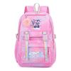 Korean Style School Backpack Teenagers Large Capacity Nylon Bookbag With Padded Straps Cartoon Print Unisex Student Bag