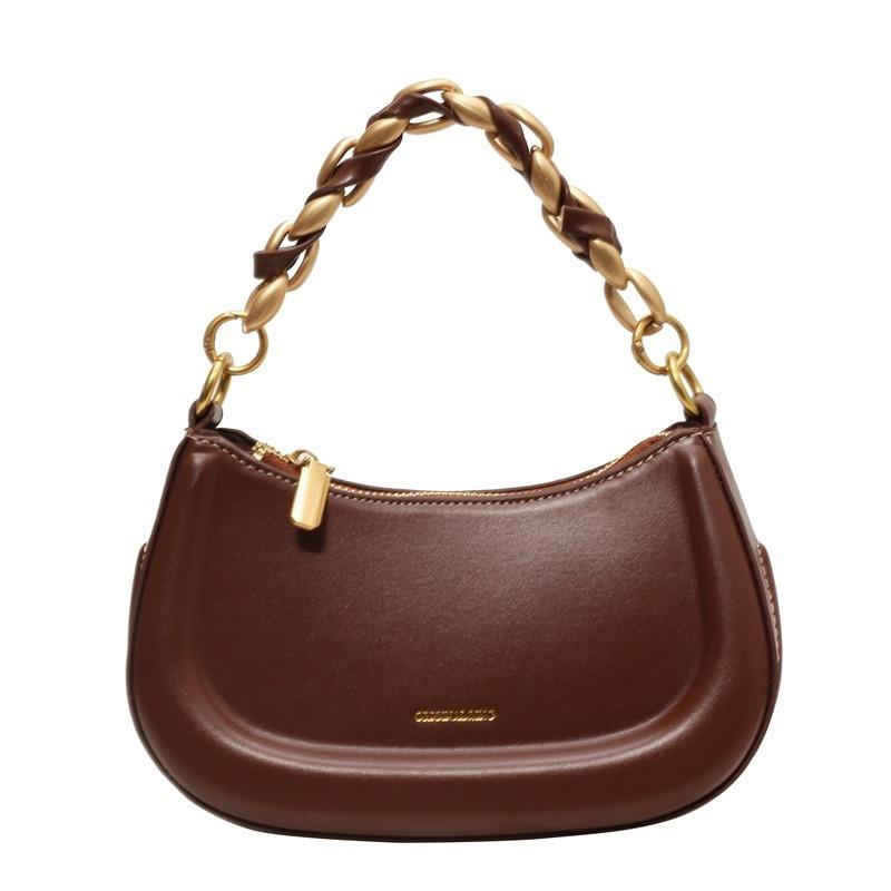 Chain underarm bag women's new fashion retro portable saddle bag high-end versatile shoulder messenger bag
