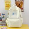 Schoolbag new schoolbag solid color versatile simple large capacity lightweight niche casual backpack student ins backpack