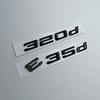 3D ABS Black Logo 318d 316d 325d 330d 320d Emblem Letters Car Sticker Rear Trunk Badge For E90 E46 E91 E92 E93 F30 Accessories