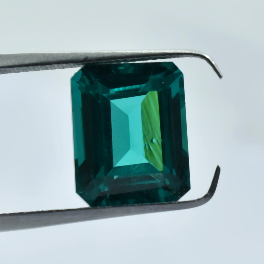 10.60 Ct Natural Green Emerald Cut Tourmaline CERTIFIED Stunning Loose Gemstone SU-1110