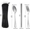 Fork, Spoon & Chopsticks (Black Bag)