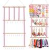 Hanging Hair Clip Holder and Storage for Women Girls Hair Accessories, Boho Wall Decor, Suitable Home Door Closet Bedroom Deco