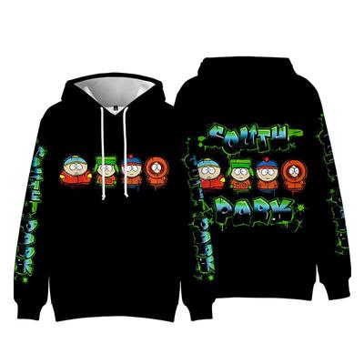 South Park Anime Hoodie Sweatshirt Long Sleeve Men Women Hoodies Streetwear Pullovers Fashion Clothes