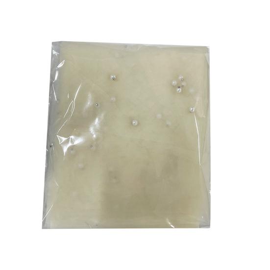 

Faux Pearl Table Runner Tulle 118 x 28 Inch Sheer Gauze Fabric 3M