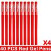 10/100 PCS Roise Retractable Gel Pens Set Black/Red/Blue Ink Ballpoint for Writing Refills Office School Supplies Stationery