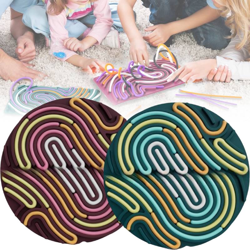 Sensory Board Activity Silicone Stress Relief Toy Kids Adults Educational Tool