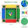 Four-Sided Flip Card Games Intellectual Educational Game Box Dice Toys Parent-Child Games Shut Wooden Number Game Board Games