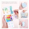 Blue Fruit Watercolor Paint Set for Kids - Solid Colors, Coloring Book, Cartoon Album, and Paintbrush Tool Set