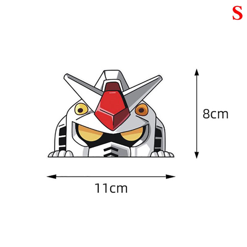 Funny Gundam Rx-78 Peeking Anime Car Sticker Vinyl Pvc Decal