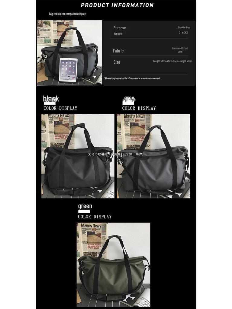 Męska lekka wodoodporna torba podróżna o dużej pojemności do podróży i sportu