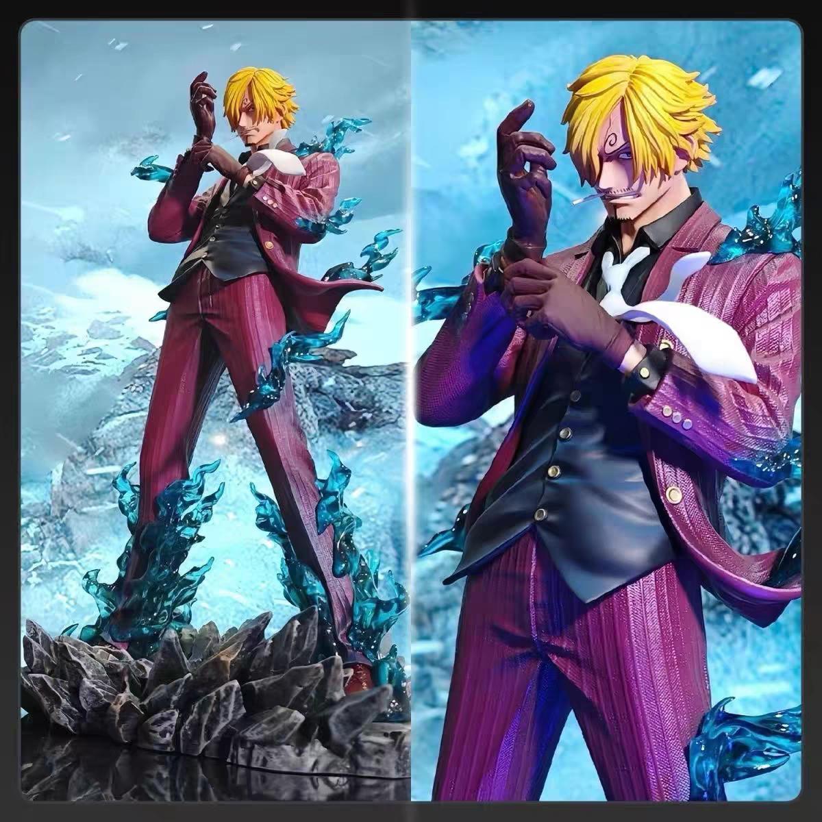 Yiran Toy 1 Ckandjt Studio One Piece Sanji Figura De Anime Can Be Base Can Be Move Pvc Combat Mode 25Cm Collect Mode Ornament Toys Presents