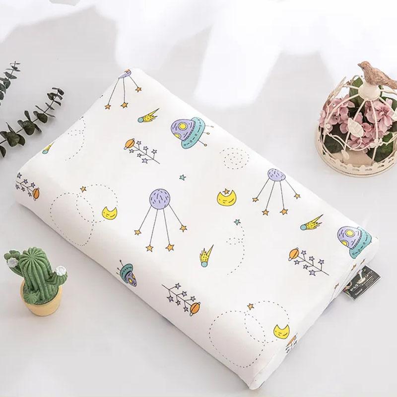 Husă de pernă pentru copii de 1-6 ani Față de pernă specială pentru pernă din latex Față de pernă pentru copii din bumbac pur cu desene animate în patru anotimpuri