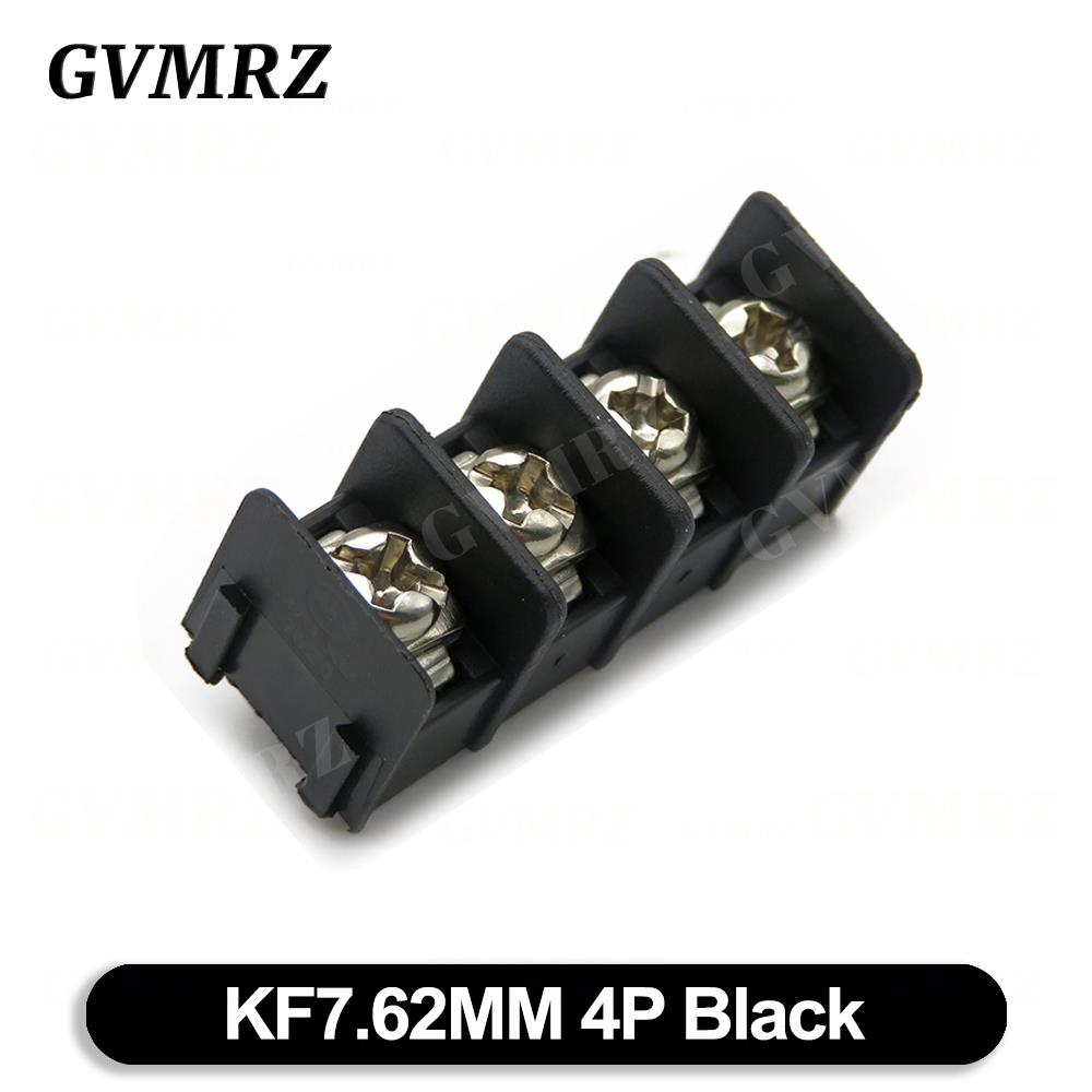 10PCS KF7.62 2P 3P 4P MG762-2 3 4 Pin Splicable Screw Terminal Block Connector Black Green 7.62mm Pitch