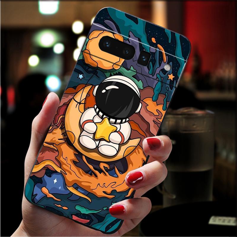 

Phone Case For Google Pixel 10 9 Pro XL 9A 8 7 6 Pro Pixel 8A 7A 6A Pixel 8 7 6 5 Cute Astronaut Google Pixel 6A