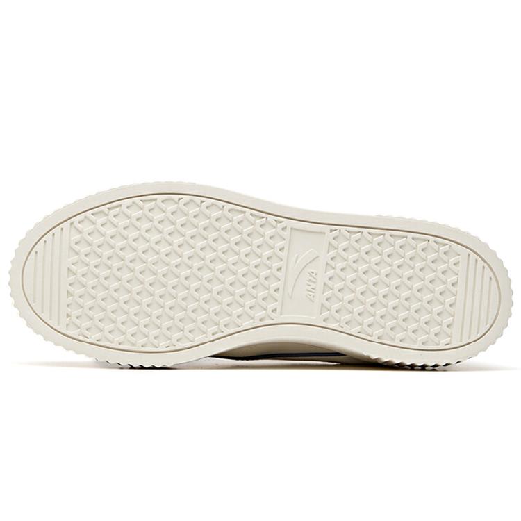 Anta Life Collection Slip Resistant Abrasion Resistant Low top Skateboard Shoes Women's White Blue 922038026-2