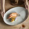 ZISIZ Nordic Oval Ceramic Plate