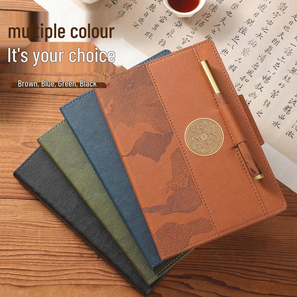 Luxury Mid-Autumn Festival Gift Set with Built-in Pen Holder