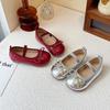 Girls Round Toe Soft Sole Princess Leather Shoes Kids Children Casual Single Shoes