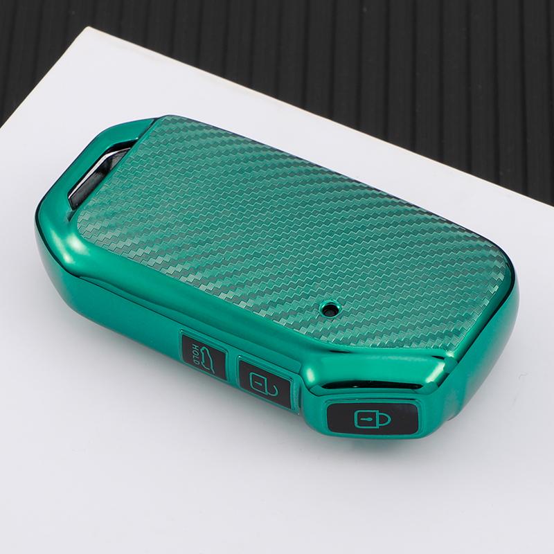 Carbon Fiber TPU Car Smart Key Case FullCover for Kia Ceed Sorento Cerato Forte 2018-2022 Sportage R Stinge Protecto Accessories