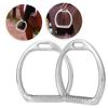 1Pair of Aluminum Kids Lightweight Stirrups Pad Equestrian Sports Horse Riding Saddle