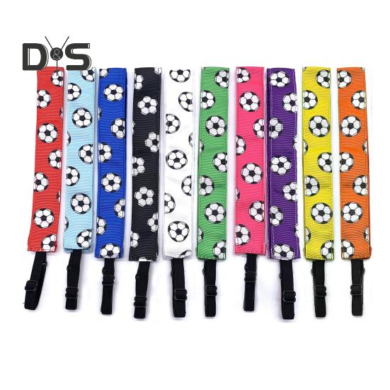 Faixa de cabeça de futebol antiderrapante faixa de cabelo atlética para futebol basquete futebol faixa elástica de suor para meninas esportes ao ar livre