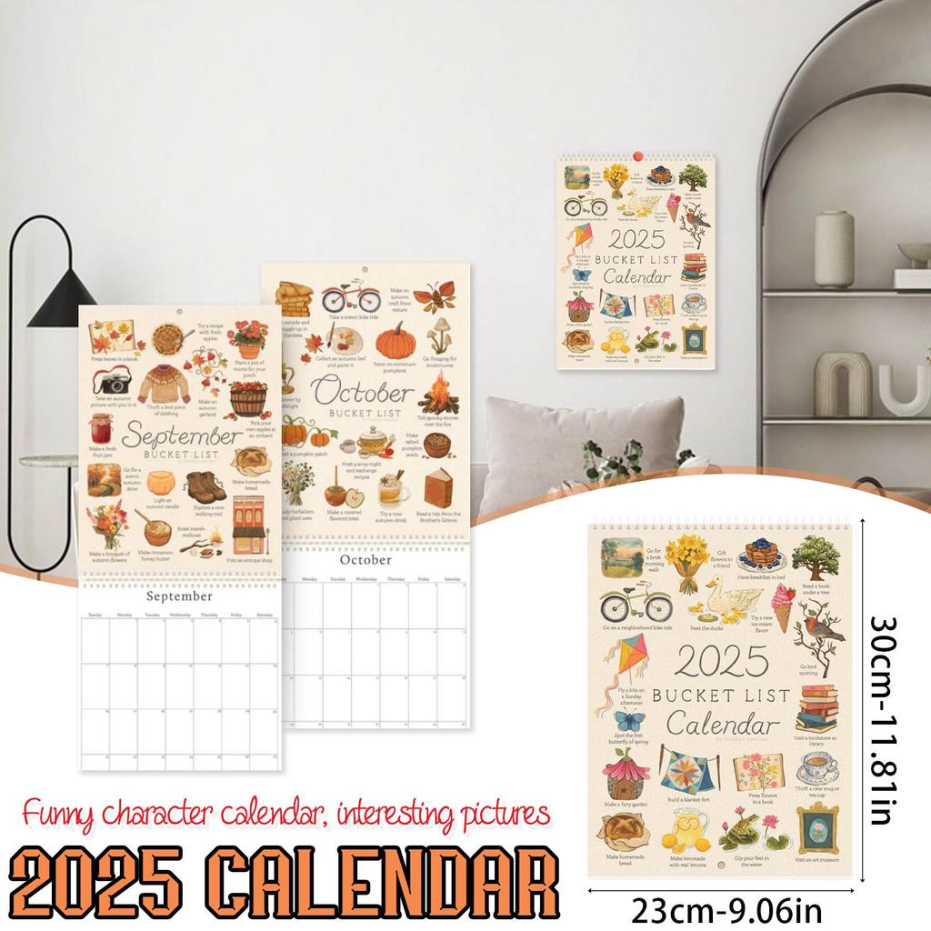 2025 Wish List Calendar Creative High-value Wall Calendar