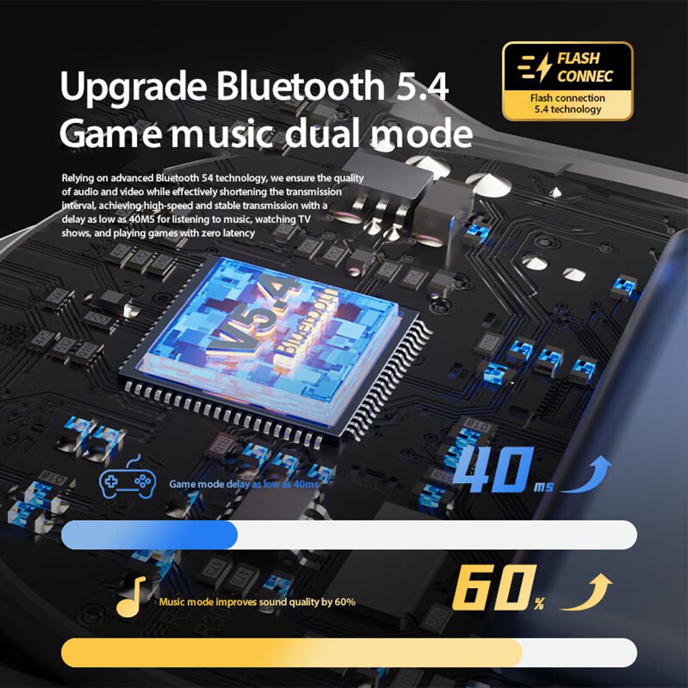 Orijinal Lenovo X15 Pro kablosuz mikrofonlu kulaklıklar Bluetooth 5.4 HiFi Stereo Ses kablosuz kulaklık Kulaklık Düğmesi Kontrolü