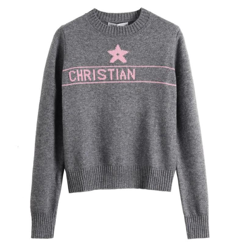 

Куртка-свитер со звездами и короткими рукавами в морском стиле - женская, свободного кроя, осень/зима One Size [80-110] серый