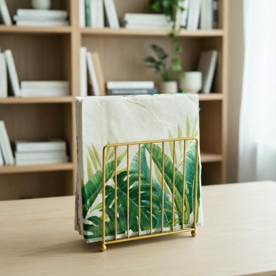 Napkin Holder for Table Iron Wire Standing Napkin Dispenser for Kitchen Dining Table Restaurant Farmhouse Decor