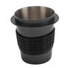 Dosing Cup Stainless Steel Coffee Powder Catcher Mug with Puck Screen for Coffee Maker Black 58mm /