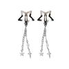 Y2K Sweet Cute Star Fringe Pendent Hair Clip Hairpin For Women Girls Punk Metal Pentagram BB Clips Barrettes Hair Accessories