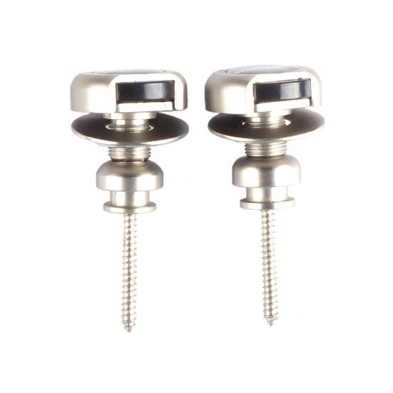 2Pcs/Set Guitar Strap Lock Quick Release Easily Install Compact Metal Guitar Strap Lock