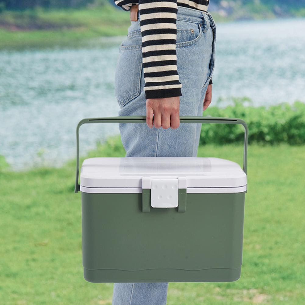 8L Cooler Box Portable Camping Refrigerator Incubator Large Capacity Car Ice Bucket Heat Preservation Camping BBQ Equipment