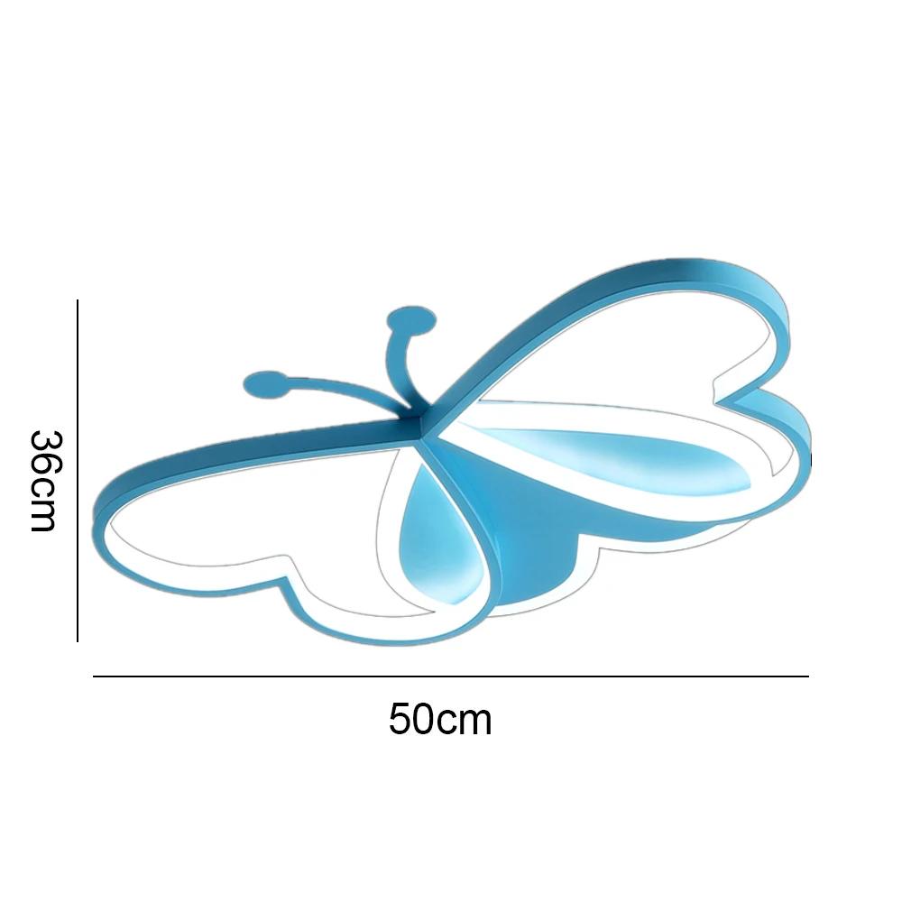Children's Room Butterfly Ceiling Light Modern Design Living Room Girls' Bedroom Light Study Home Decoration Cartoon LED Light
