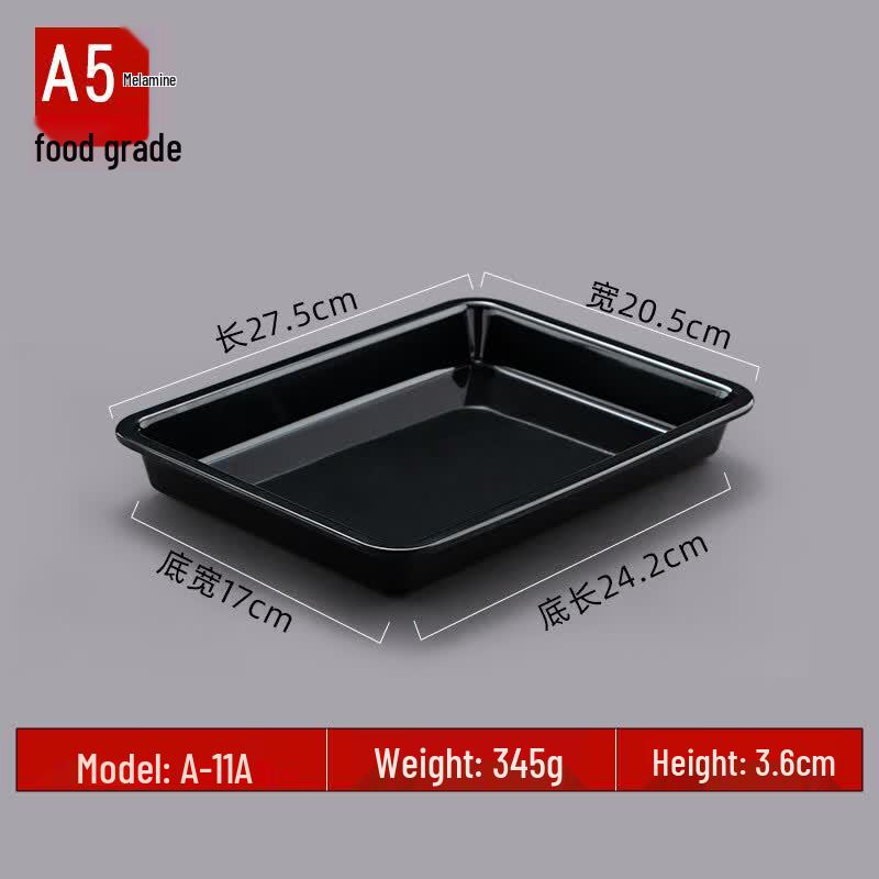 JINMEILI Melamine Rectangular Deli & Fruit Serving Tray
