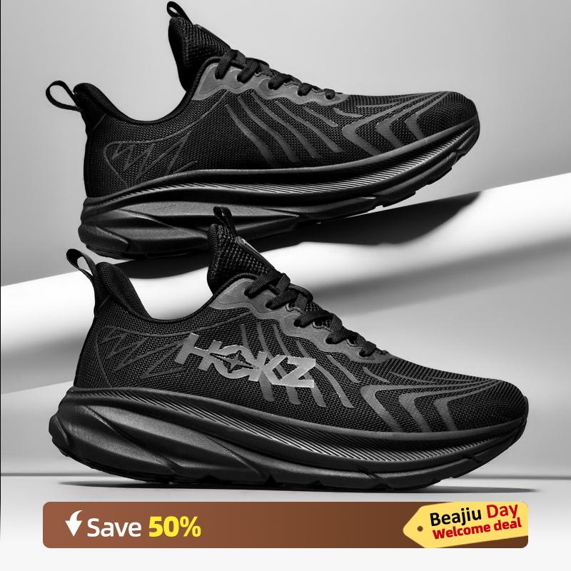 

Сверхлегкие кроссовки для мужчин и женщин, беговая спортивная обувь с подушкой, кроссовки для отдыха, мужские модные уличные прогулочные туфли, мужская обувь 45 чёрный