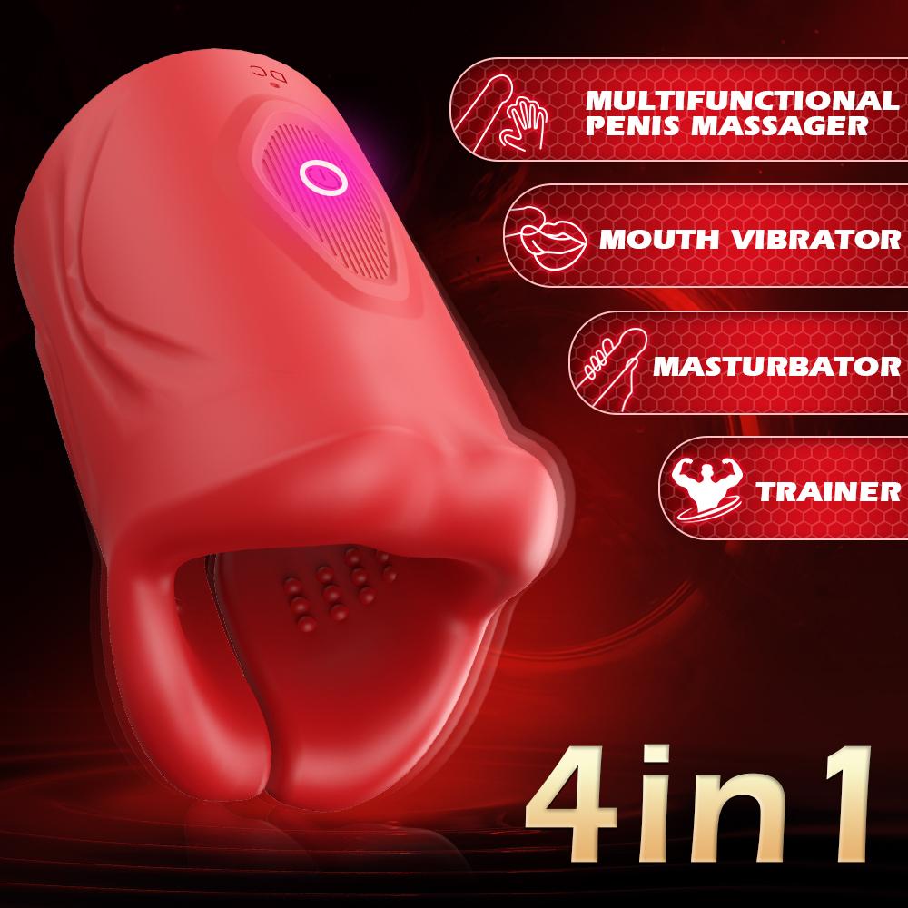 Penis Trainer Vibrator for Men Penis Delay Trainer Male Masturbator Glans Stimulater Massager Men Vibrator Sex Toys Adult Goods