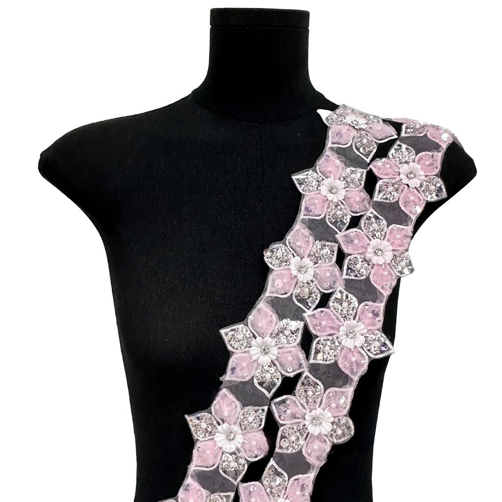 8Cm Three-Dimensional Flower Nail Diamond Sequin Lace Diy Bag Shoes And Hats Accessories Clothing Decorative Lace Accessories