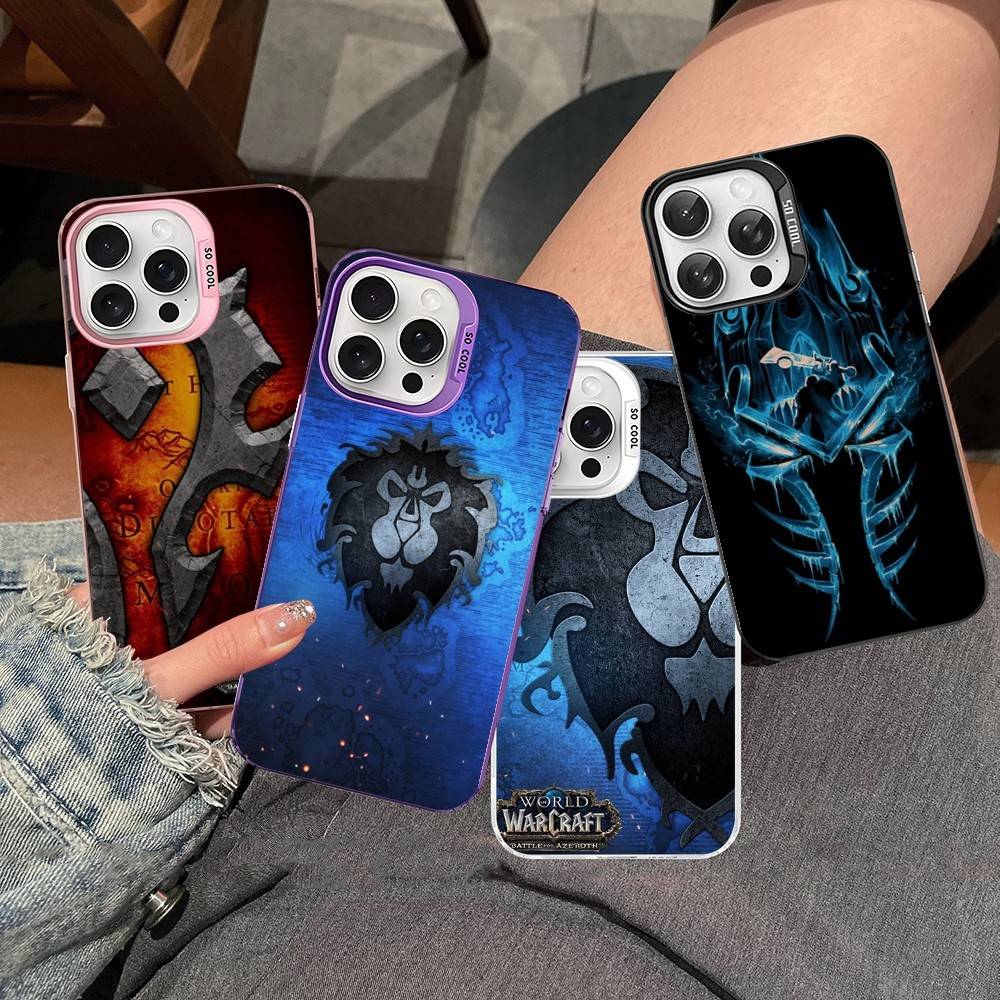 Game World Of Warcraft Phone Case For IPhone 17 16 15 14 13 12 11 Pro Max Plus Pro Colorful Shell
