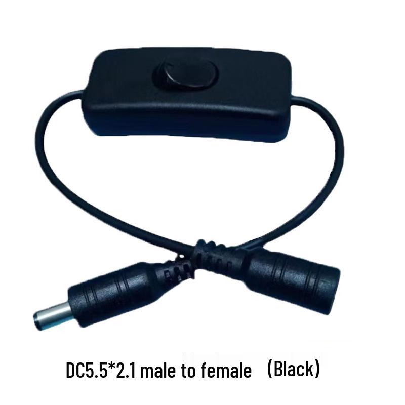 LED Schreibtischlampe Netzschalter USB Verlängerungskabel mit DC5521 Stecker auf Buchse und Klemmlampe