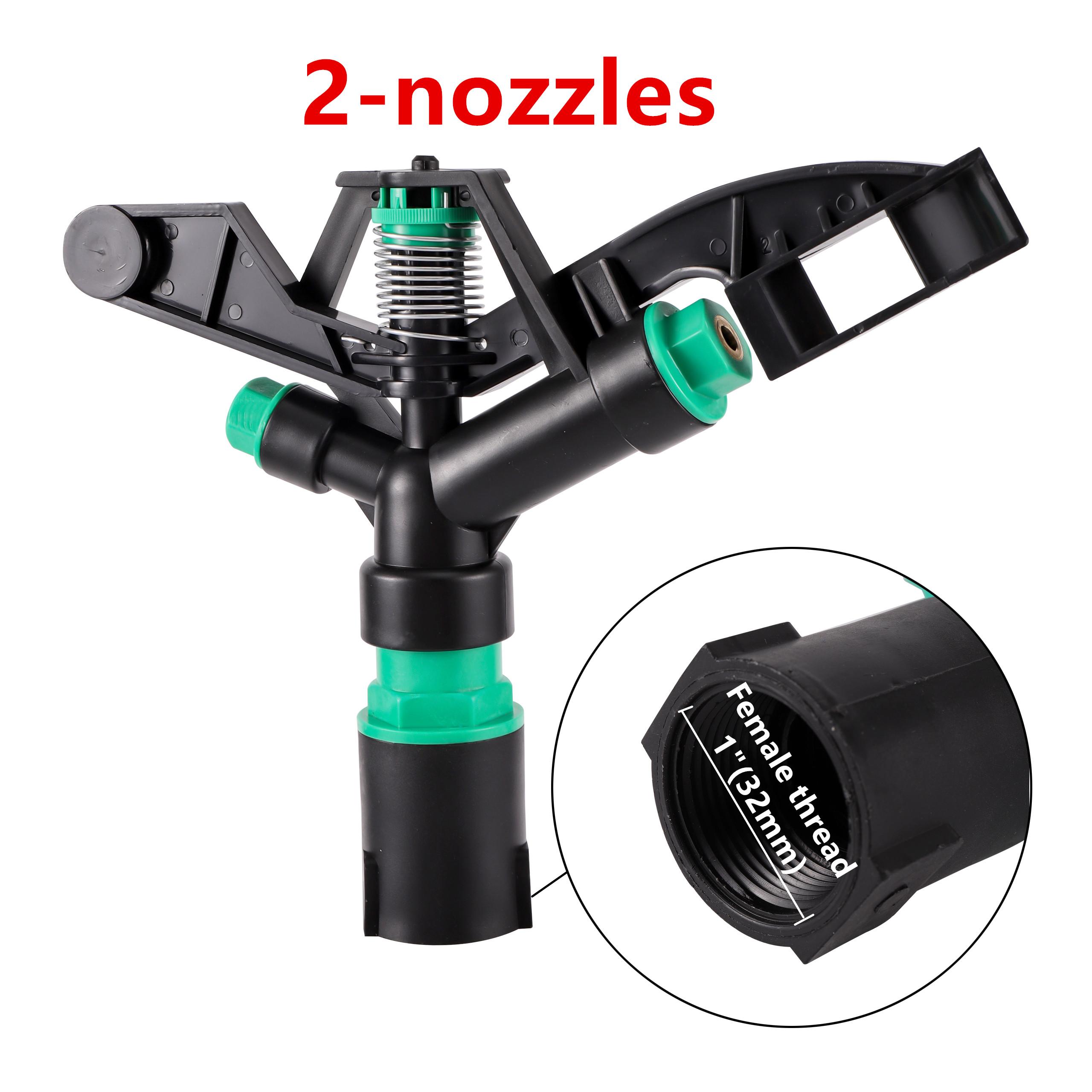 

1 Female Thread 360° Impact Sprinkler Garden Lawn Orchard Forestry Seedling Agriculture Farm Watering Irrigation Rocker Nozzle