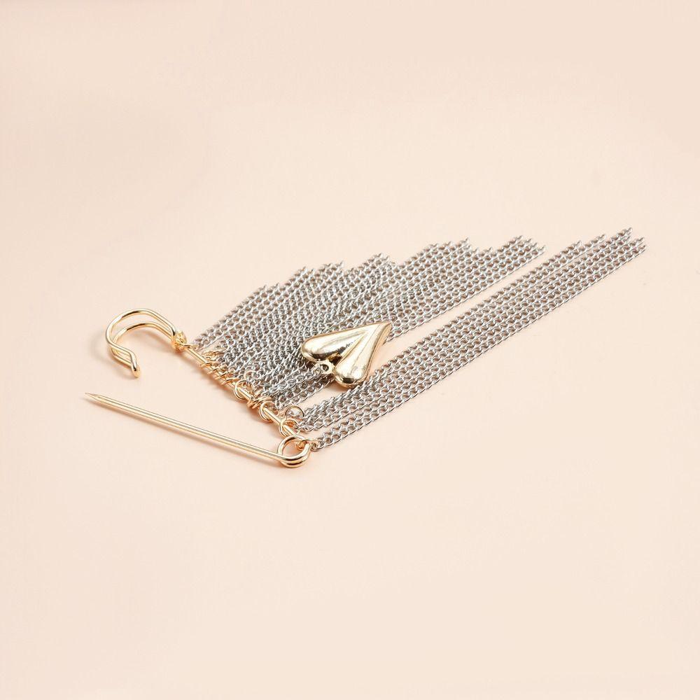 Handmade Chain Brooches Multi-Layer Pin Jewelry Ins Women's Tassels Brooches  Stylish Accessories