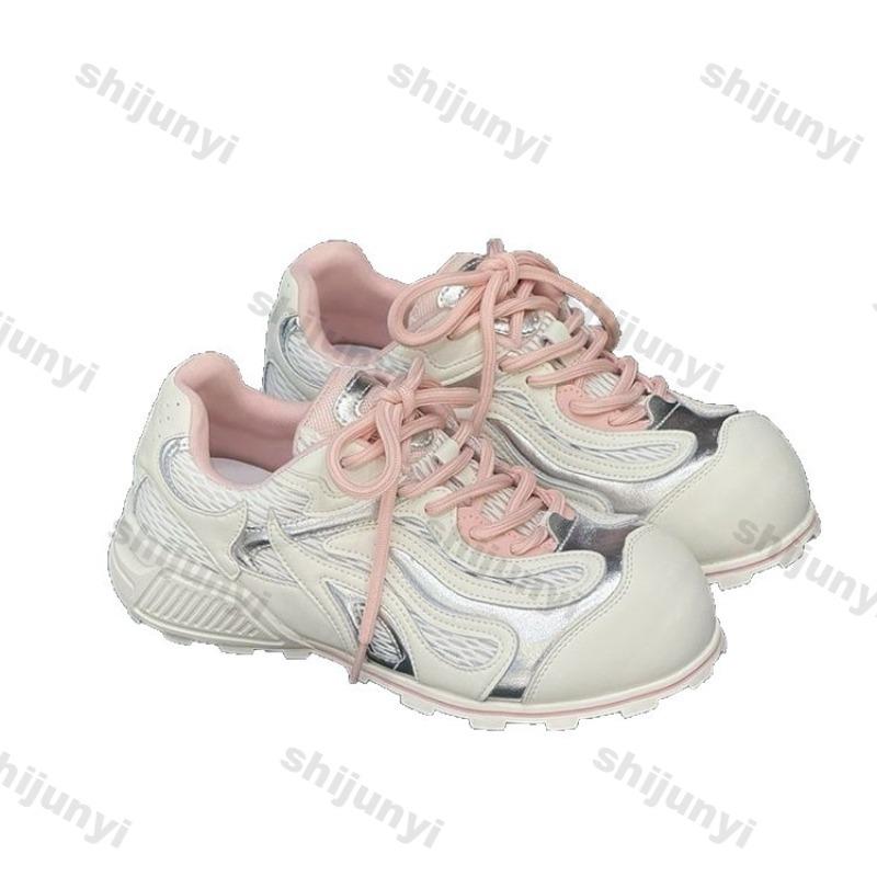 Fashion Women's Casual Shoes 2025 New Mesh Breathable Comfortable Luxury Sneakers Outdoor Fashion Cross Tied Non Slip Flats Zapatillas