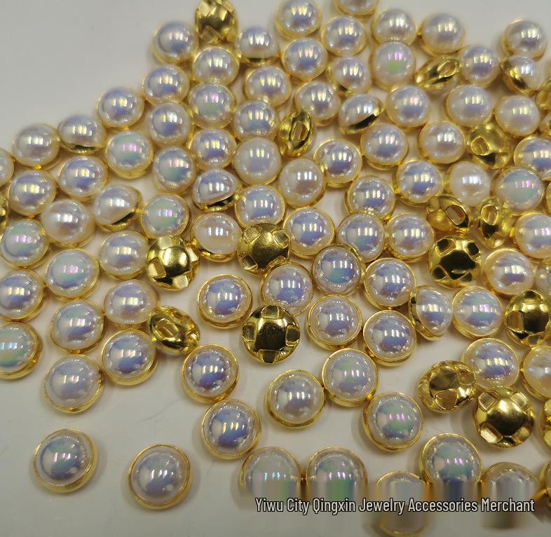 Hand-Sewn Rhinestone Button and Claw Beads for DIY Clothing and Crystal Ornaments