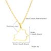 New Belarus Map Pendant Necklace for Men & Women Titanium Steel Gold Silver Color Choker Belarus Belarusian Jewelry Gifts