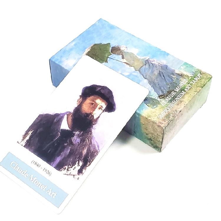 Clau de Monet per Arte Impressionista Tarot 78 Carte Gioco da Tavolo Poker Fato Famiglia Par