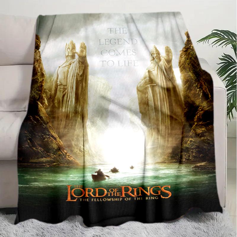 1PC The Lord of the Rings blanket, all-season lightweight home office outdoor nap multifunctional blanket, Christmas gifts